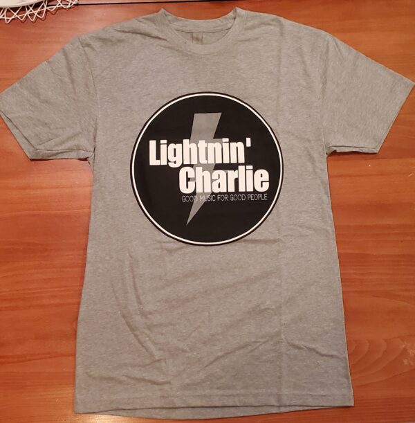 LIGHTNIN' CHARLIE T-SHIRT (Bolt - Heather Gray)